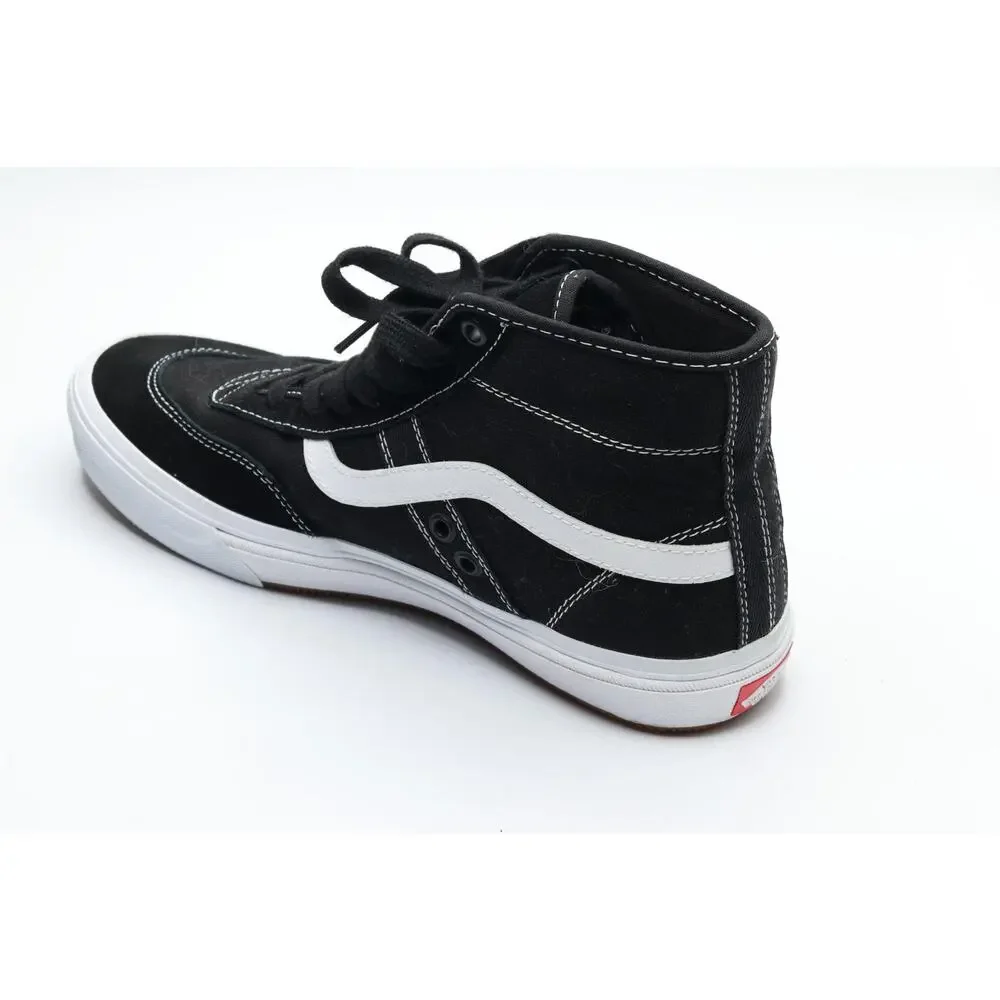 VANS CROCKETT HIGH PRO IN SKATEBOARD MENS BLACK AND WHITE SNEAKERS 8M